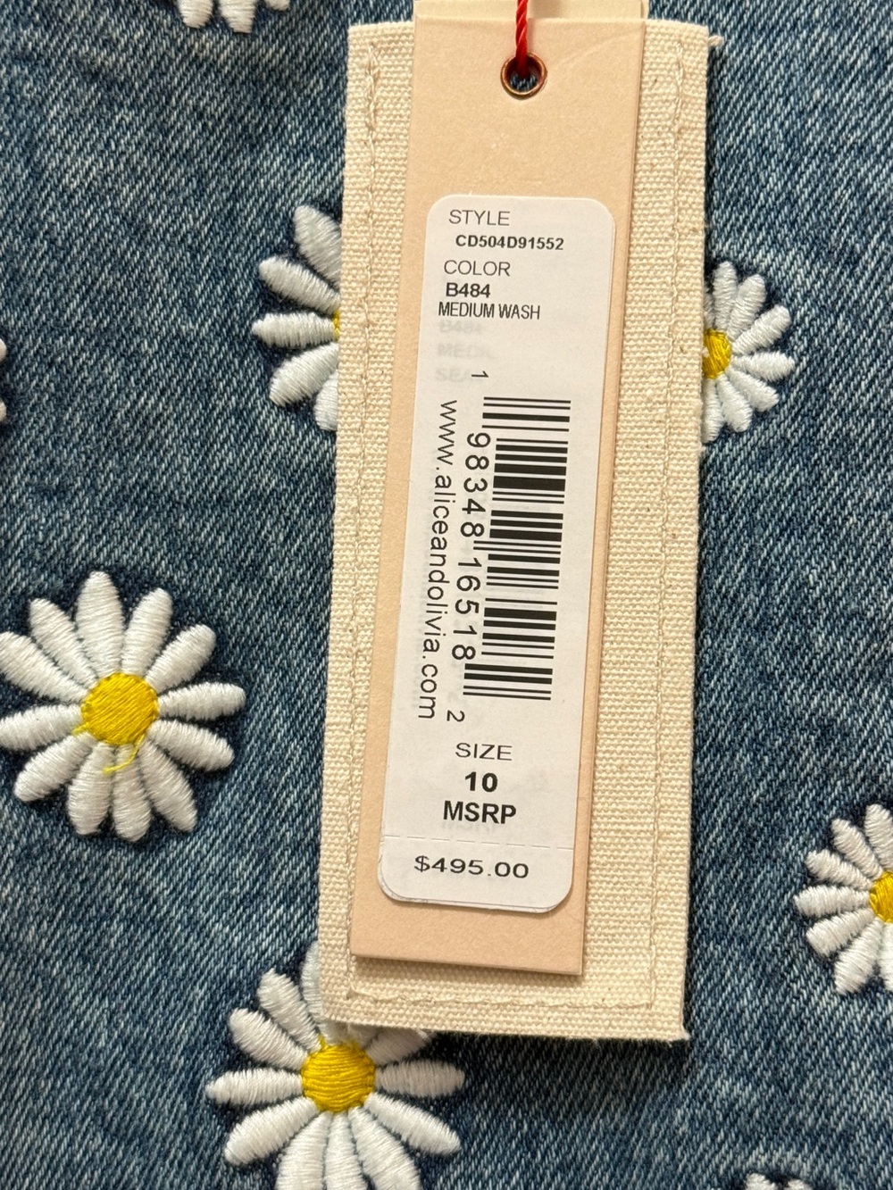 Alice + Olivia Olivia Wynell Minidress Size 10 NWT - Picture 3 of 6